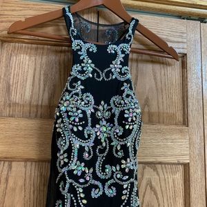 Black floor length gown